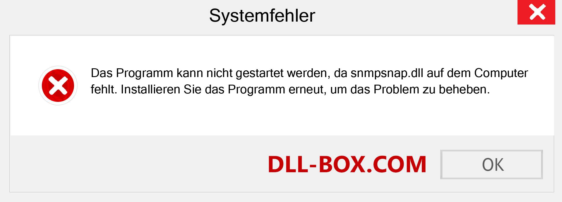 snmpsnap.dll-Datei fehlt?. Download für Windows 7, 8, 10 - Fix snmpsnap dll Missing Error unter Windows, Fotos, Bildern