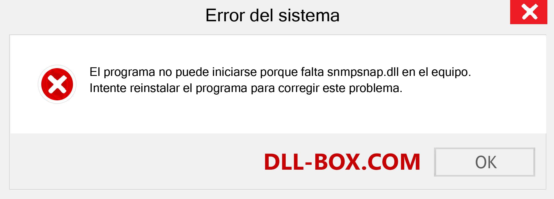 ¿Falta el archivo snmpsnap.dll ?. Descargar para Windows 7, 8, 10 - Corregir snmpsnap dll Missing Error en Windows, fotos, imágenes